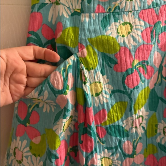 Lilly Pulitzer strapless summer mini dress w/pockets size 6 like new beautiful - Picture 6 of 11